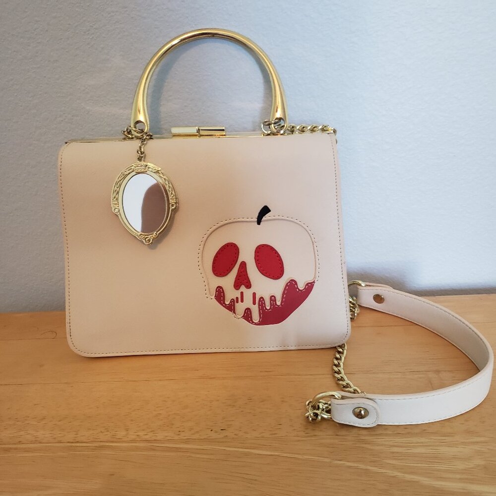 Loungefly x Disney Snow White Just One Bite Poison Apple Crossbody Bag White